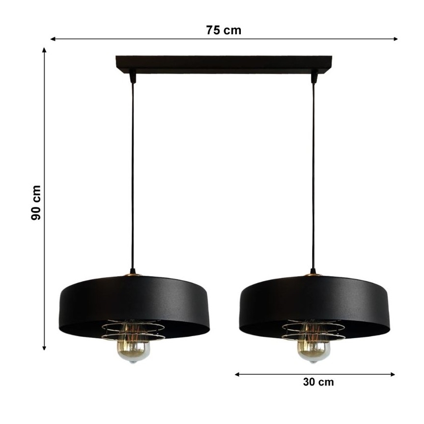 Chandelier on a string VEST 2xE27/60W/230V