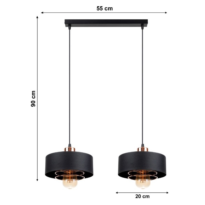 Chandelier on a string VEST 2xE27/60W/230V