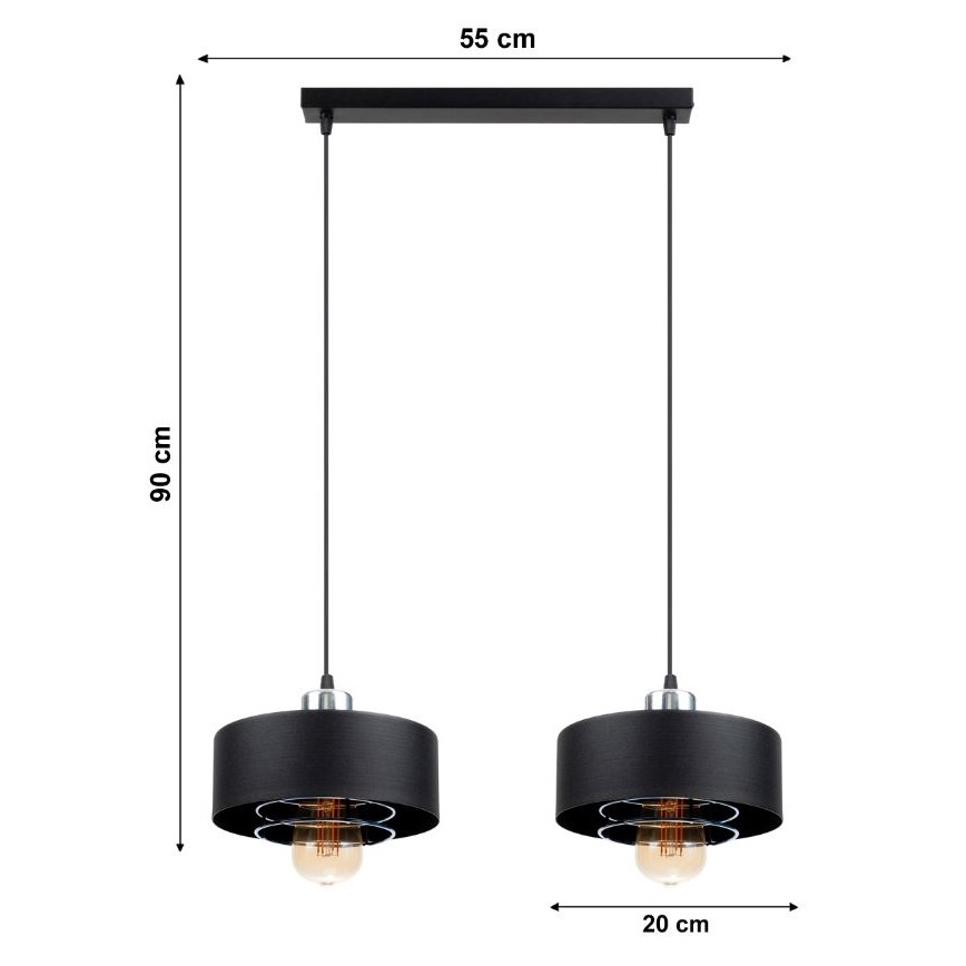 Chandelier on a string VEST 2xE27/60W/230V