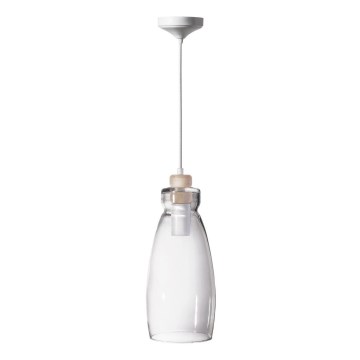 Chandelier on a string VETRO 1xE27/60W/230V beech