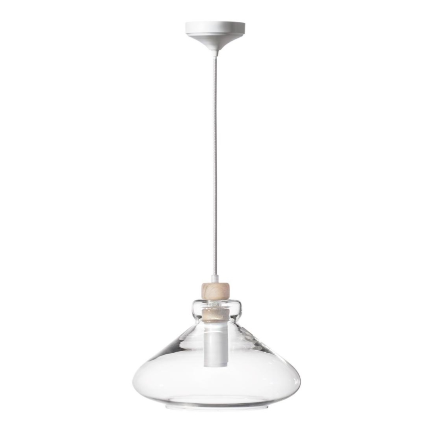 Chandelier on a string VETRO 1xE27/60W/230V beech