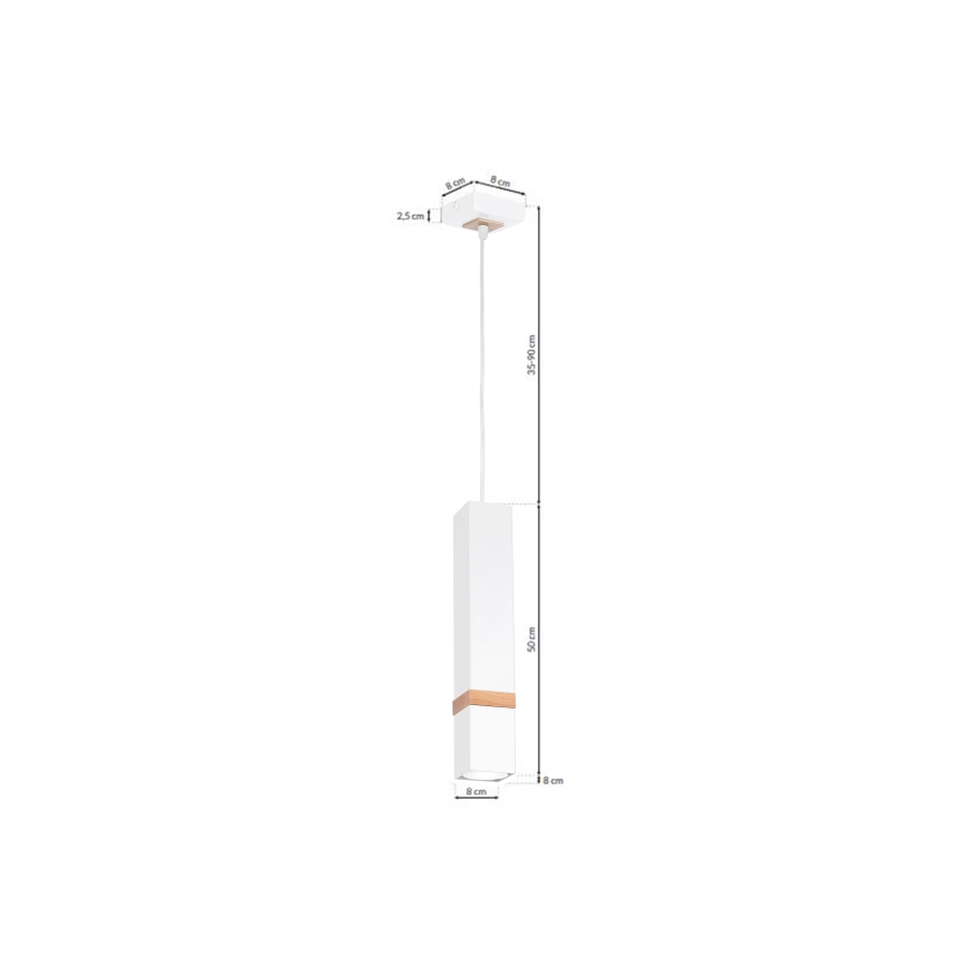 Chandelier on a string VIDAR 1xGU10/25W/230V
