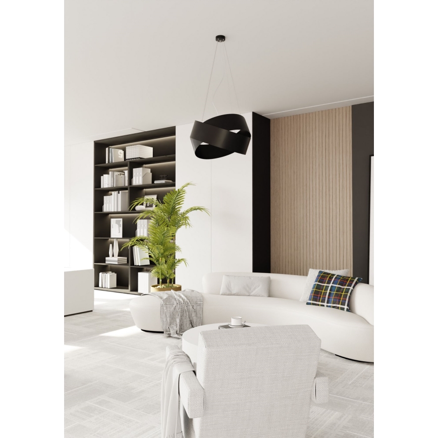 Chandelier on a string VIENO 3xE27/15W/230V black