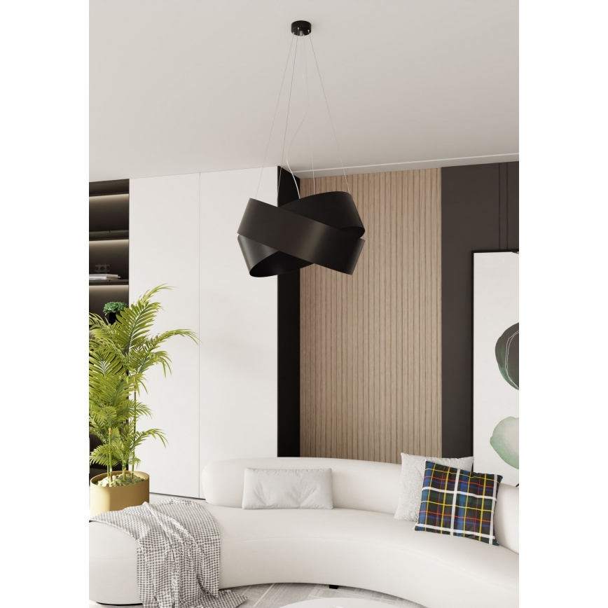 Chandelier on a string VIENO 3xE27/15W/230V black