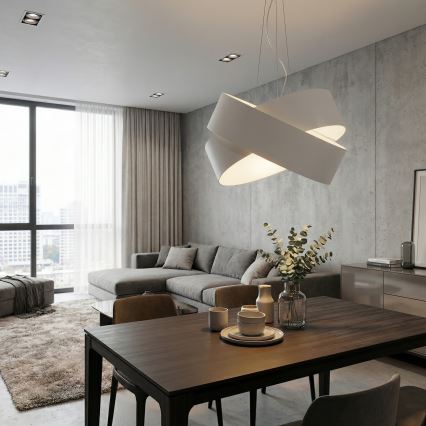 Chandelier on a string VIENO 3xE27/15W/230V white