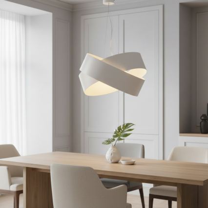 Chandelier on a string VIENO 3xE27/15W/230V white