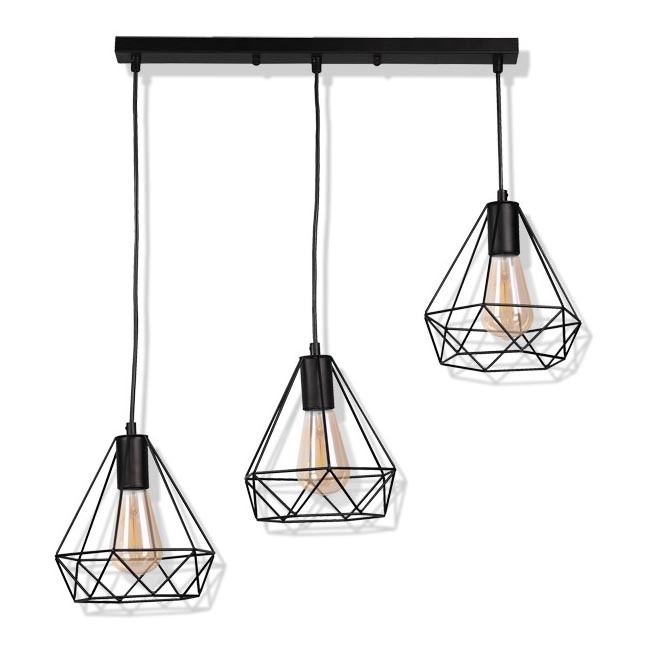 Chandelier on a string VIGO 3xE27/20W/230V