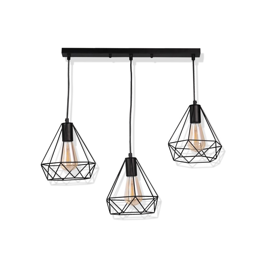 Chandelier on a string VIGO 3xE27/20W/230V