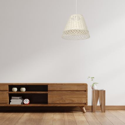 Chandelier on a string VIMINI 1xE27/40W/230V rattan