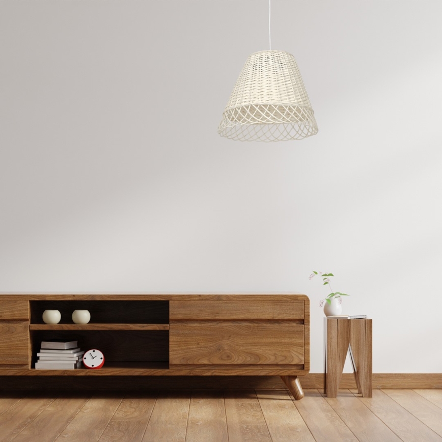 Chandelier on a string VIMINI 1xE27/40W/230V rattan