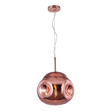 Chandelier on a string VITRO 1xE27/10W/230V d. 35 cm rose gold