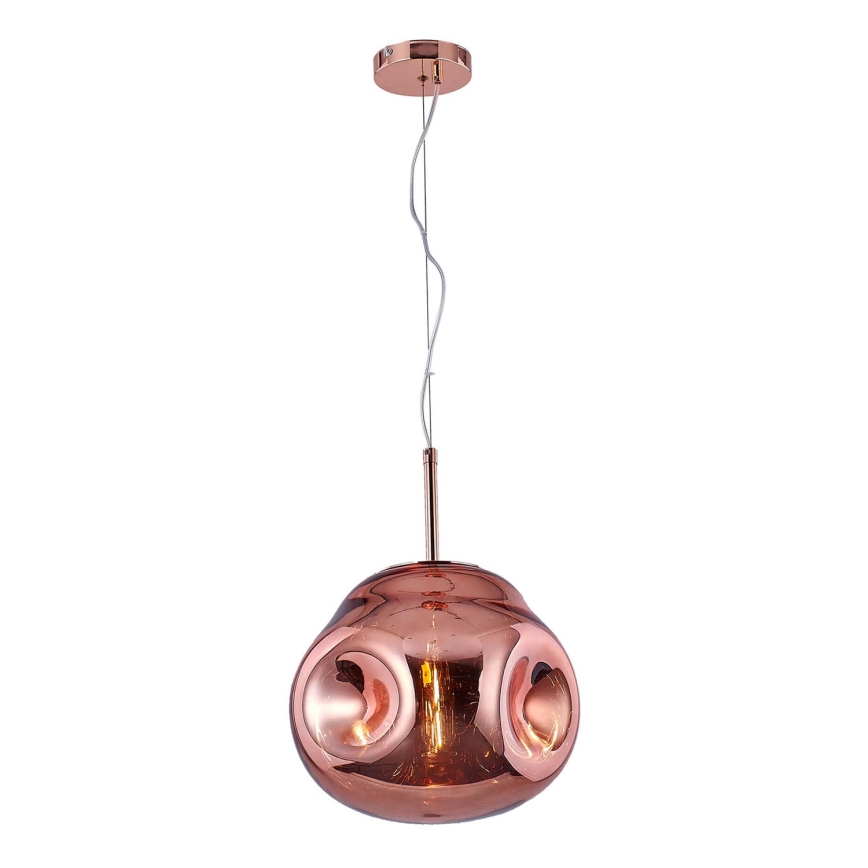 Chandelier on a string VITRO 1xE27/10W/230V d. 35 cm rose gold