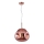 Chandelier on a string VITRO 1xE27/10W/230V d. 35 cm rose gold