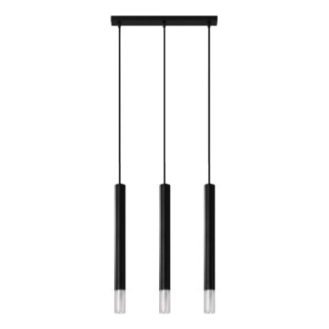Chandelier on a string VIZIER 3xG9/12W/230V black