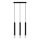 Chandelier on a string VIZIER 3xG9/12W/230V black