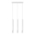 Chandelier on a string VIZIER 3xG9/40W/230V white
