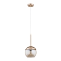 Chandelier on a string VOLDA 1xE27/60W/230V brass
