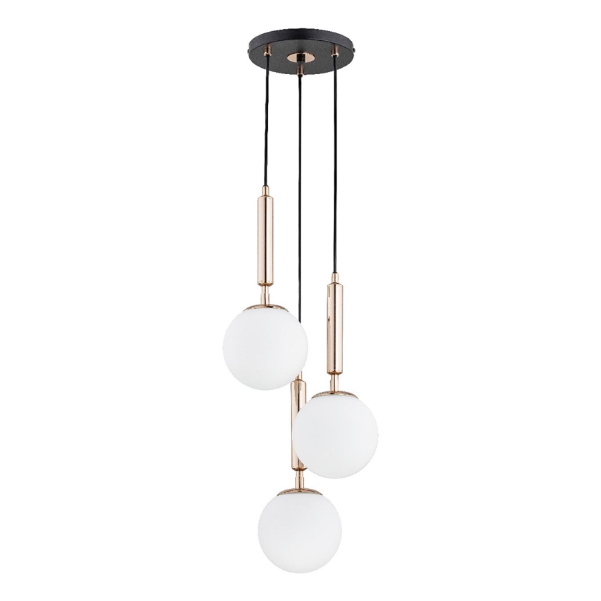 Chandelier on a string VOLDA 3xE14/10W/230V d. 28 cm brass