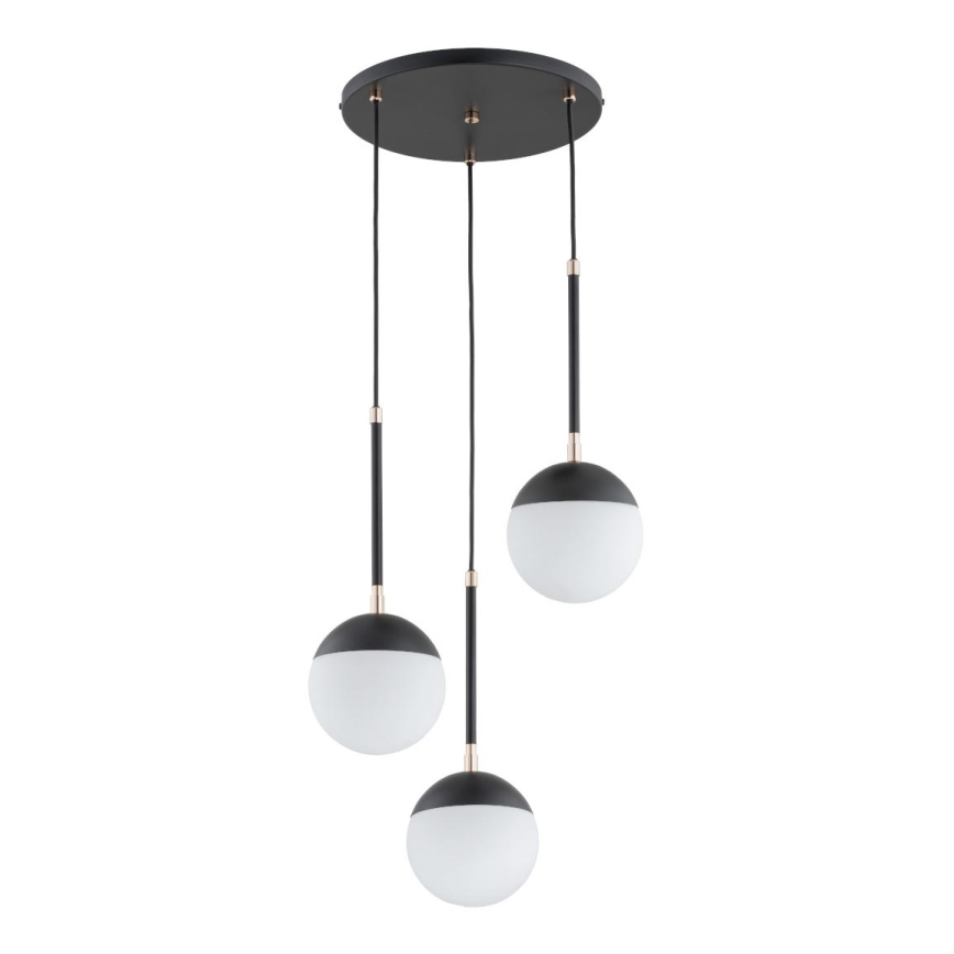 Chandelier on a string VOLDA 3xE14/10W/230V d. 44 cm black