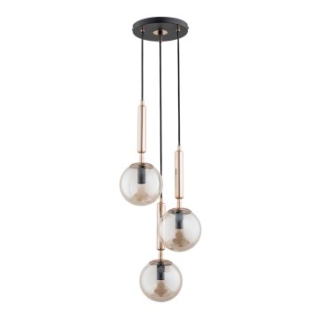 Chandelier on a string VOLDA 3xE14/40W/230V brass