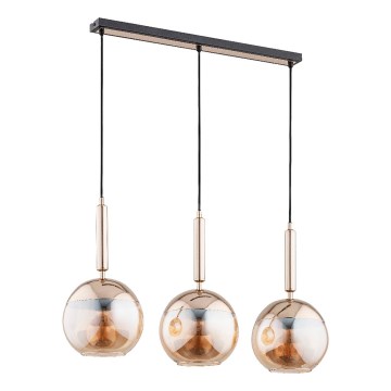 Chandelier on a string VOLDA 3xE27/15W/230V brass