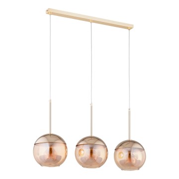 Chandelier on a string VOLDA 3xE27/60W/230V brass