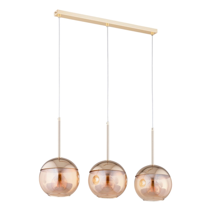 Chandelier on a string VOLDA 3xE27/60W/230V brass