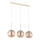 Chandelier on a string VOLDA 3xE27/60W/230V brass