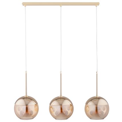 Chandelier on a string VOLDA 3xE27/60W/230V brass