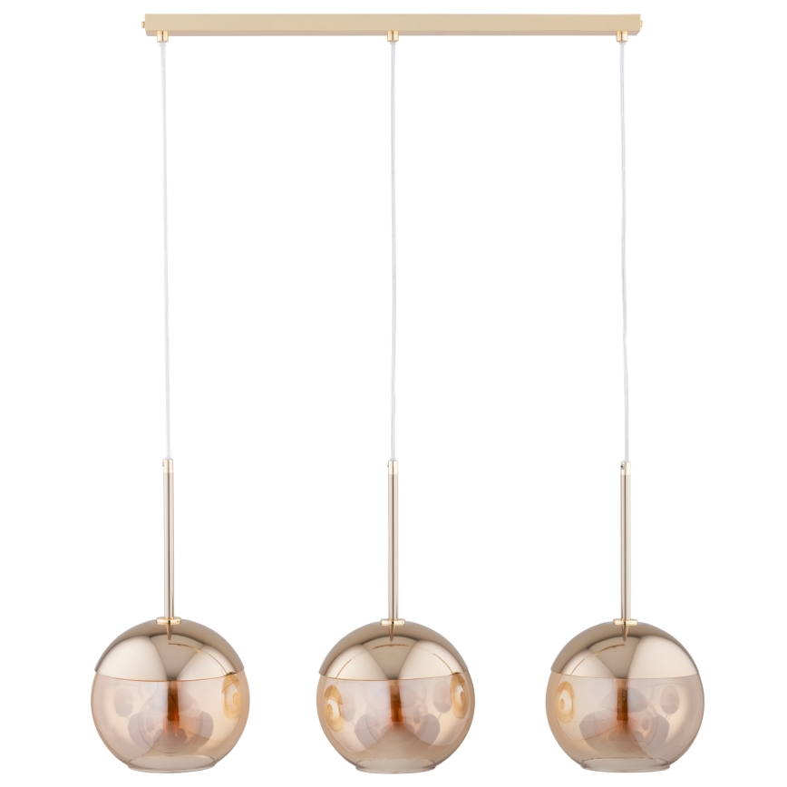 Chandelier on a string VOLDA 3xE27/60W/230V brass