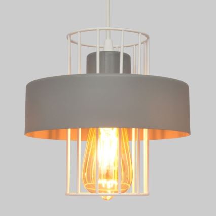 Chandelier on a string VOLTA 1xE27/15W/230V grey