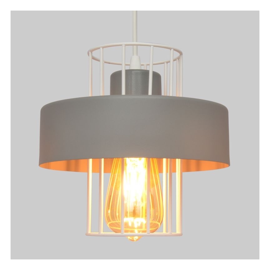 Chandelier on a string VOLTA 1xE27/15W/230V grey