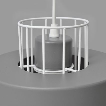 Chandelier on a string VOLTA 1xE27/15W/230V grey