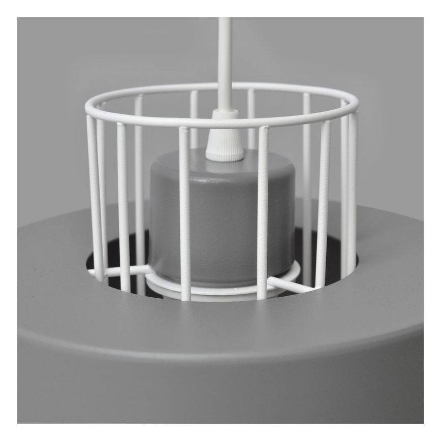 Chandelier on a string VOLTA 1xE27/15W/230V grey