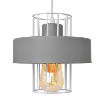 Chandelier on a string VOLTA 1xE27/15W/230V grey