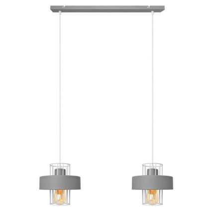 Chandelier on a string VOLTA 2xE27/15W/230V grey