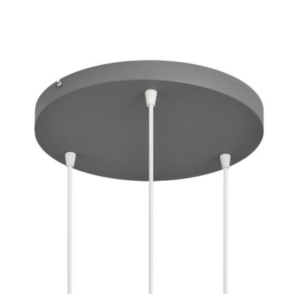 Chandelier on a string VOLTA 3xE27/15W/230V d. 42 cm grey