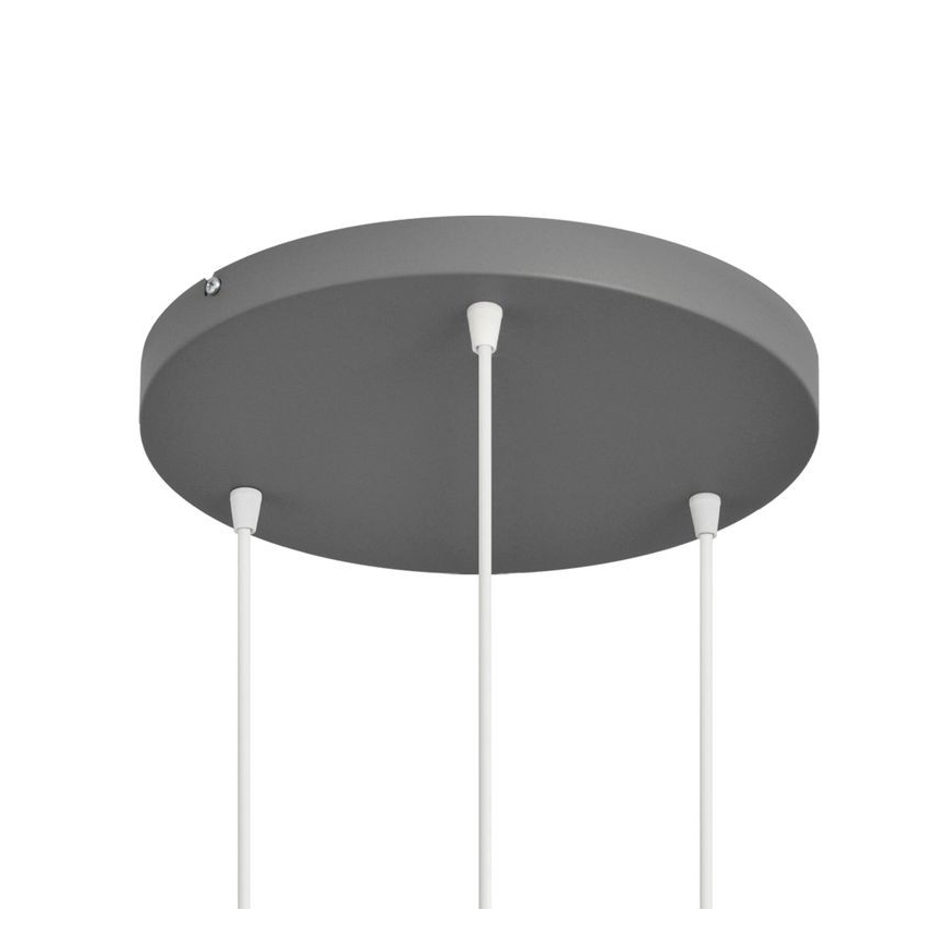 Chandelier on a string VOLTA 3xE27/15W/230V d. 42 cm grey