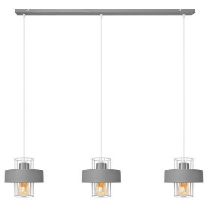 Chandelier on a string VOLTA 3xE27/15W/230V grey