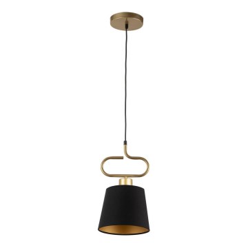 Chandelier on a string VOLUTTO 1xE27/60W/230V black/copper