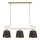 Chandelier on a string VOLUTTO 3xE27/60W/230V black/copper