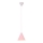 Chandelier on a string VOSS 1xE27/40W/230V pink/white