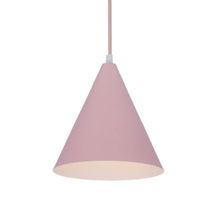Chandelier on a string VOSS 1xE27/40W/230V pink/white