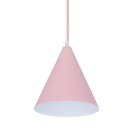 Chandelier on a string VOSS 1xE27/40W/230V pink/white