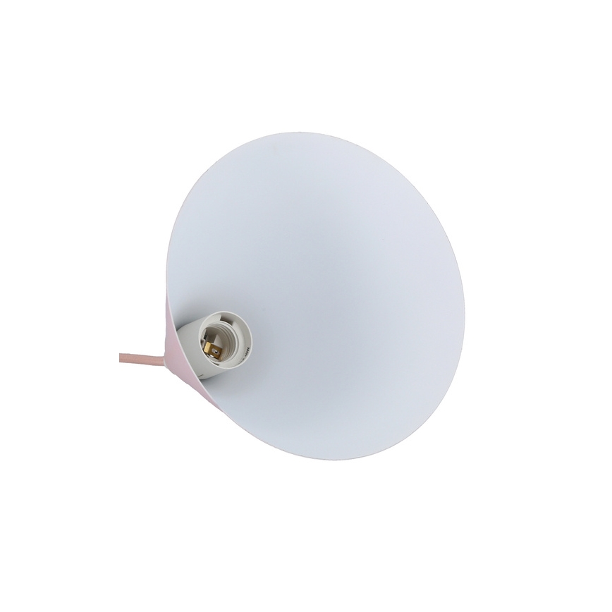 Chandelier on a string VOSS 1xE27/40W/230V pink/white