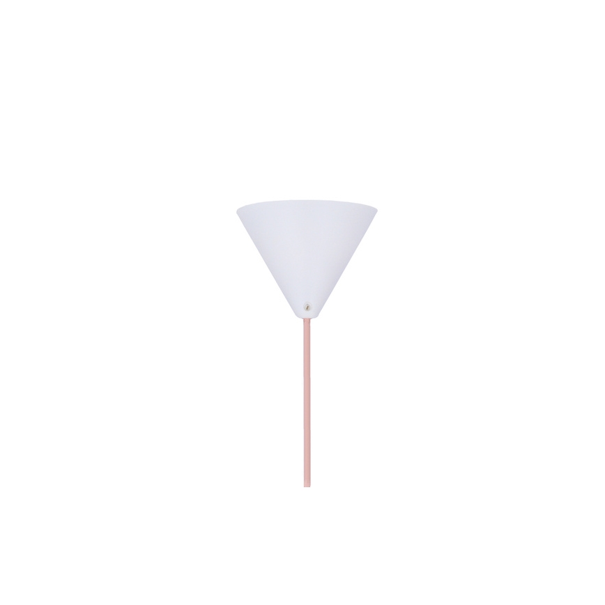Chandelier on a string VOSS 1xE27/40W/230V pink/white