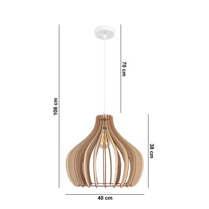 Chandelier on a string WILL 1xE27/60W/230V white