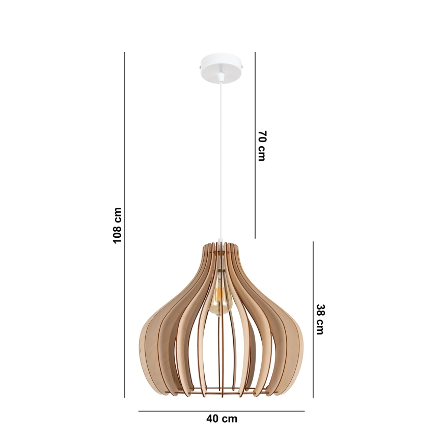 Chandelier on a string WILL 1xE27/60W/230V white
