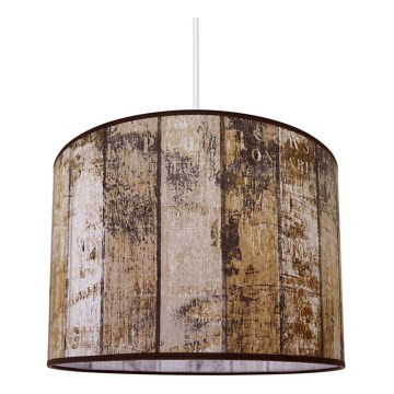 Chandelier on a string WOOD 1xE27/60W/230V
