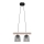 Chandelier on a string WOODSTOCK 2xE27/15W/230V
